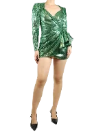 Green Polyester Attico Dress