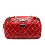 Red Leather Chanel Crossbody Bag