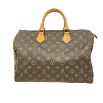 Brown Canvas Louis Vuitton Speedy