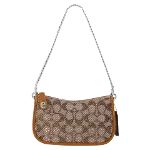 Brown Canvas Coach Handbag