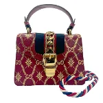 Red Leather Gucci Sylvie