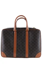 Brown Leather Celine Travel Bag
