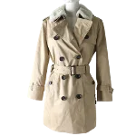 Beige Cotton Coach Coat