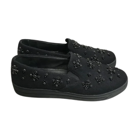 Black Fabric Prada Sneakers