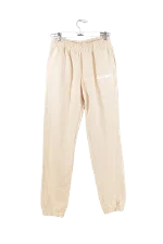 Beige Cotton Jacquemus Pants