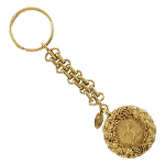 Gold Metal Chanel Key Chain