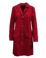 Red Cotton Kenzo Coat