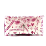 Pink Vinyl Chrome Hearts Pouch