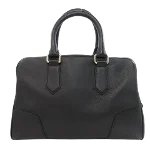 Black Leather Bally Handbag