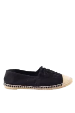 Black Fabric Chanel Espadrilles