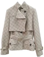 Beige Fabric Dior Coat