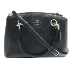 Black Leather Coach Crossbody Bag