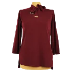 Burgundy Polyester Michael Kors Sweater