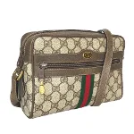 Beige Canvas Gucci Shoulder Bag