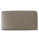 Grey Leather Celine Wallet