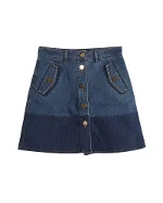 Blue Cotton Valentino Skirt