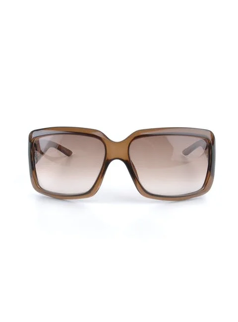 Brown Plastic Dior Sunglasses