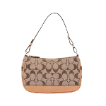 Brown Canvas Coach Handbag