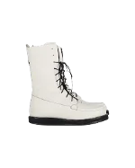 White Leather The Row Boots