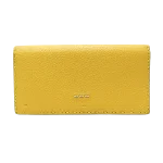 Yellow Leather Fendi Wallet