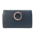 Black Leather Bvlgari Key Holder