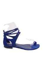 Blue Fabric Hermès Sandals