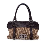 Brown Canvas Dior Handbag