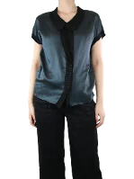 Black Silk Lanvin Top