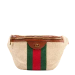 Beige Canvas Gucci Belt Bag