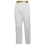 White Fabric Dolce & Gabbana Pants