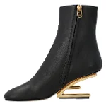 Black Leather Fendi Boots