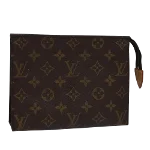 Brown Canvas Louis Vuitton Poche Toilette