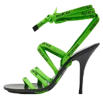 Green Leather Balenciaga Sandals