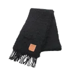 Black Wool Loewe Scarf