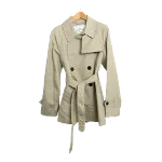 Beige Cotton Coach Coat