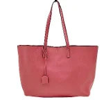 Pink Leather Yves Saint Laurent Shopper