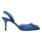 Blue Leather Manolo Blahnik Heels