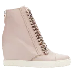 Pink Leather Casadei Sneakers