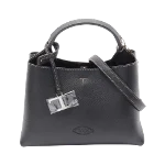 Black Leather Tod's Handbag