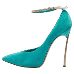 Blue Leather Casadei Heels