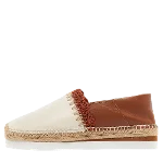 Beige Leather Chloé Espadrilles