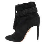 Black Suede Aquazzura Boots