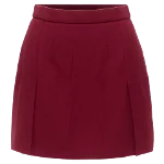 Red Wool Prada Skirt