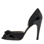 Black Canvas Salvatore Ferragamo Heels