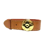 Brown Leather Louis Vuitton Bracelet