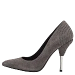 Grey Suede Balmain Heels