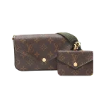 Brown Canvas Louis Vuitton Pochette Felicie