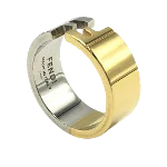 Gold Metal Fendi Ring