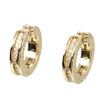 Gold Metal Bvlgari Earrings