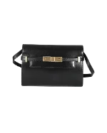 Black Leather Yves Saint Laurent Shoulder Bag